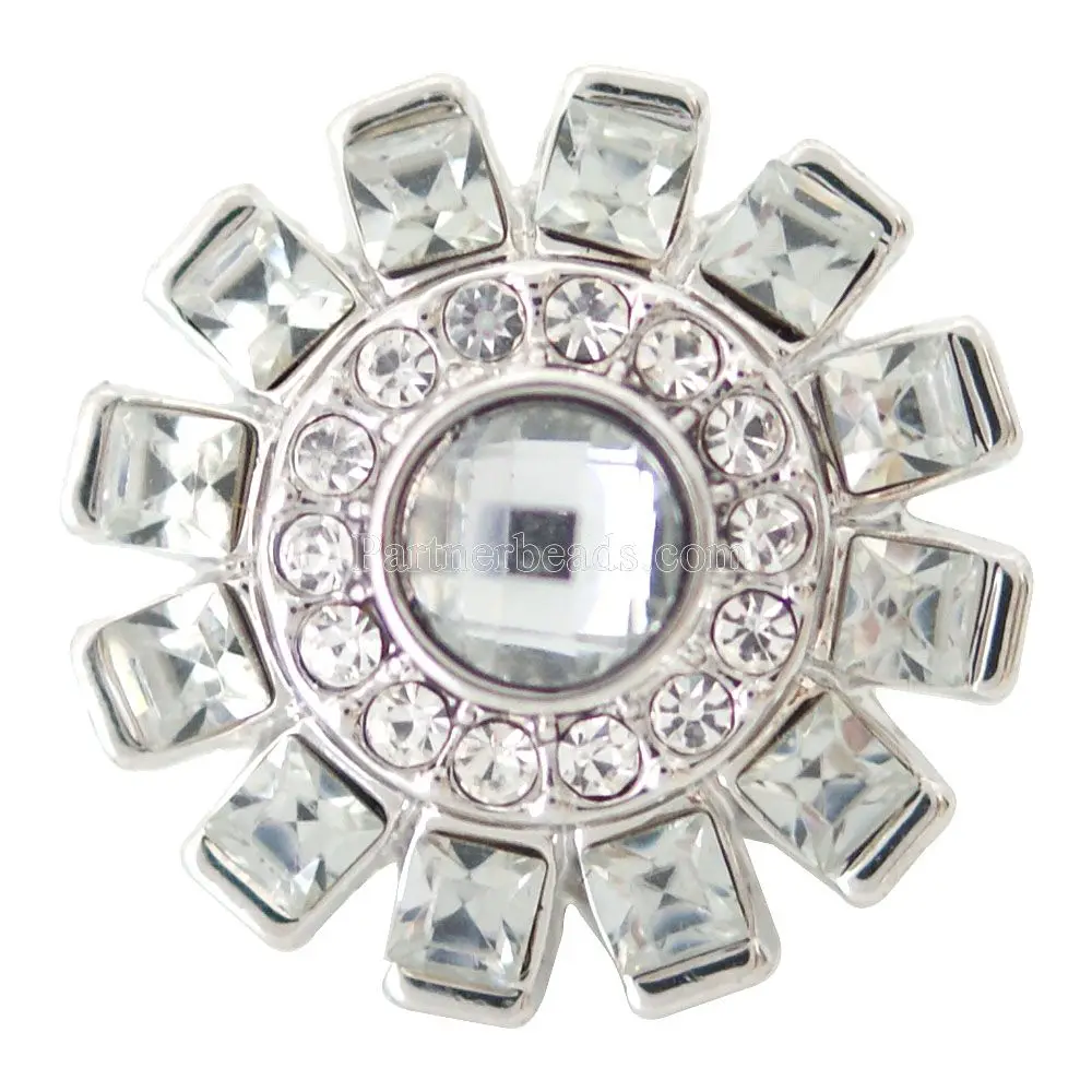 3 Color Interchangeable Jewelry Snap Accessory 20MM Metal Snaps Button Ginger Snaps Charm