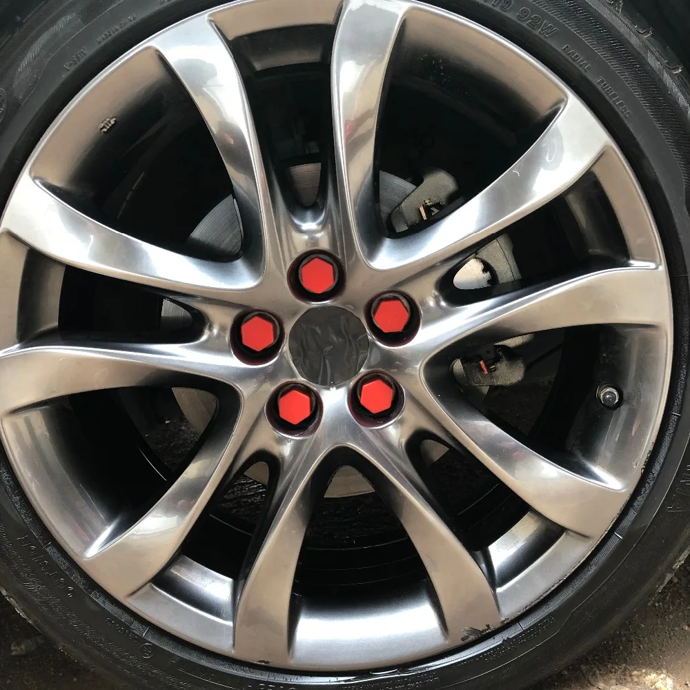 20 Pcs Auto Mozzo Ruota Dadi Bulloni Vite Della Copertura Di Caso Per Toyota Sienta Vellfire Verso Proace Hilux Tacoma Tundra 4 Runner Ft-Ev Ft-Ht