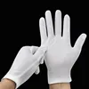 6 paires de gants en coton blanc doigt complet hommes femmes serveurs pilotes bijoux mitaines Absorption de la sueur gants mains protecteur W3 ► Photo 1/6