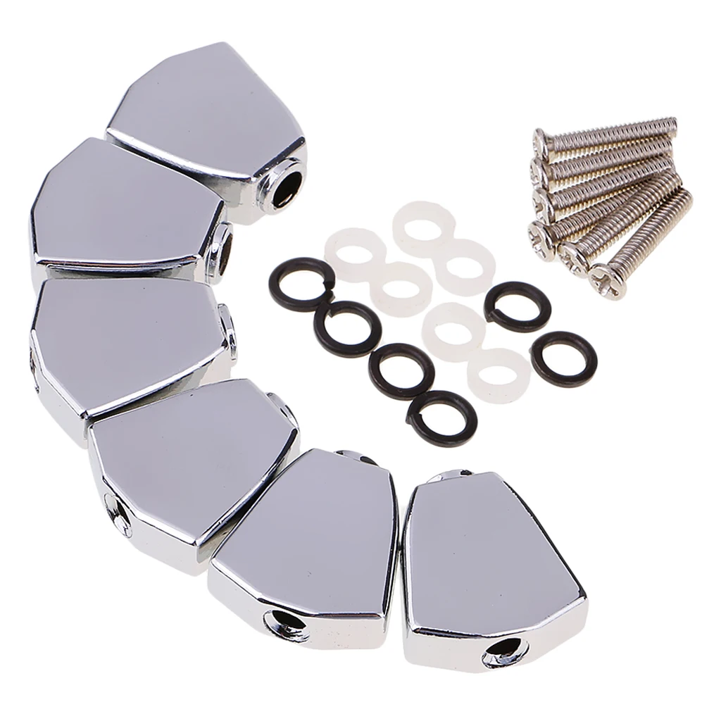 Metal Zinc Alloy Guitar Tuning Peg Tuners Machine Head Replacement Button Knobs Handle