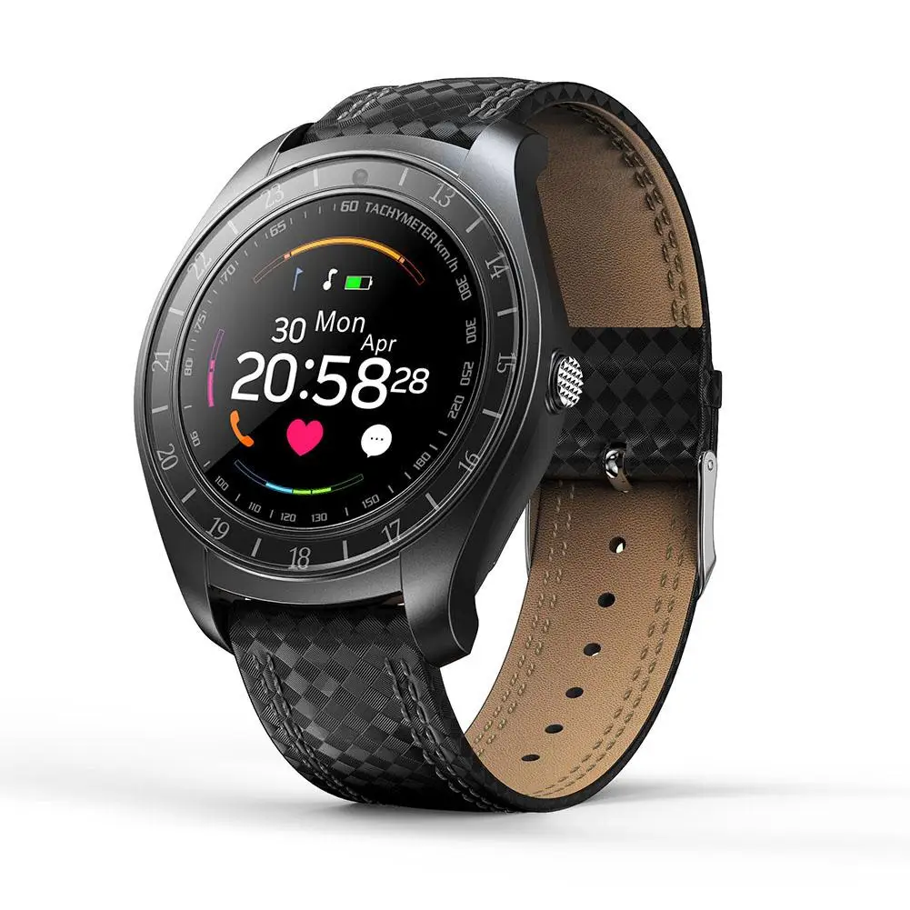 

V10 Smart Watch Men with Camera Bluetooth Smartwatch Pedometer Heart Rate Monitor Sim Card Wristwatch for Android Phone