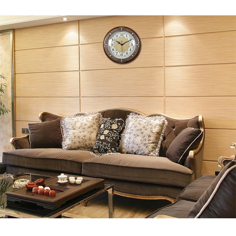 Meijswxj 35 см настенные часы Saat Reloj Relogio де parede Duvar Saati Horloge Murale Чистая медь твердой