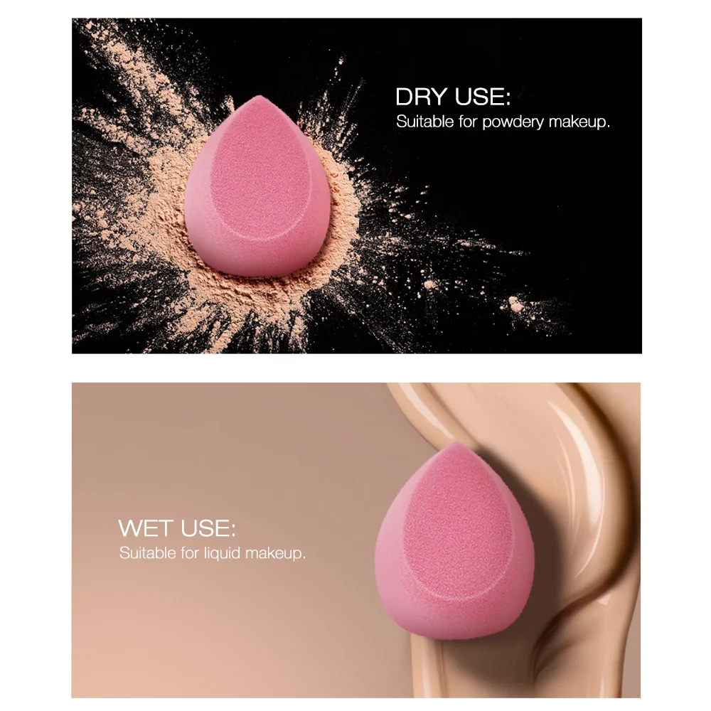 O. TWO. O губка розовая микрофибра пушистая поверхность используется в влажных и сухих NON-LATEX губка Красота Макияж спонж для макияжа инструменты