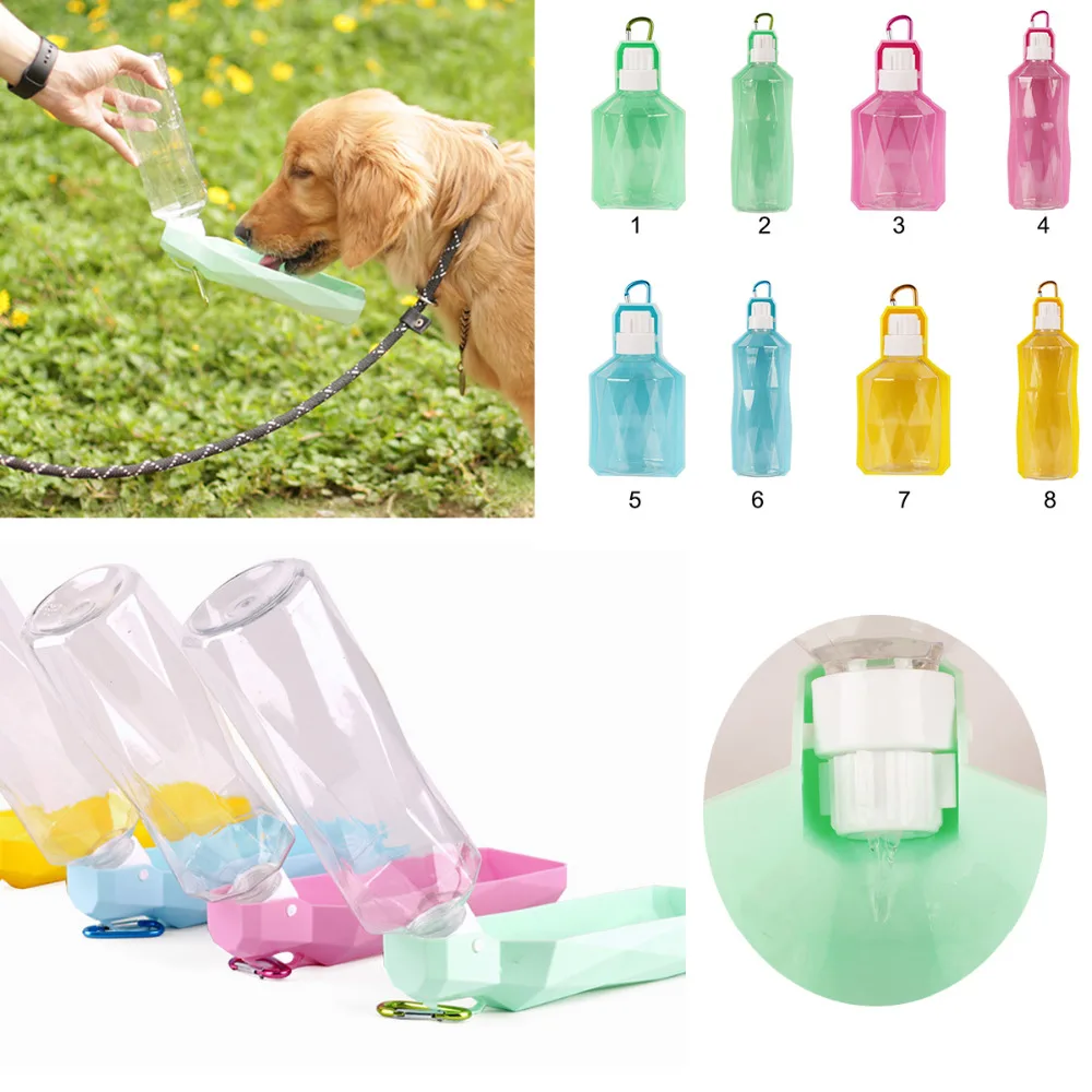 Buy 250ml 500ml Plastic Portable Pet Water Bottle Dog Water Bottle Pets Outdoor