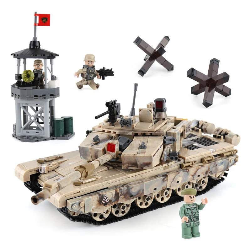 

XINGBAO 06021 1340PCS Military Series The 99 Tank Set Model Building Blocks Bricks Tank Car Model Kid Educational Toys Gifts