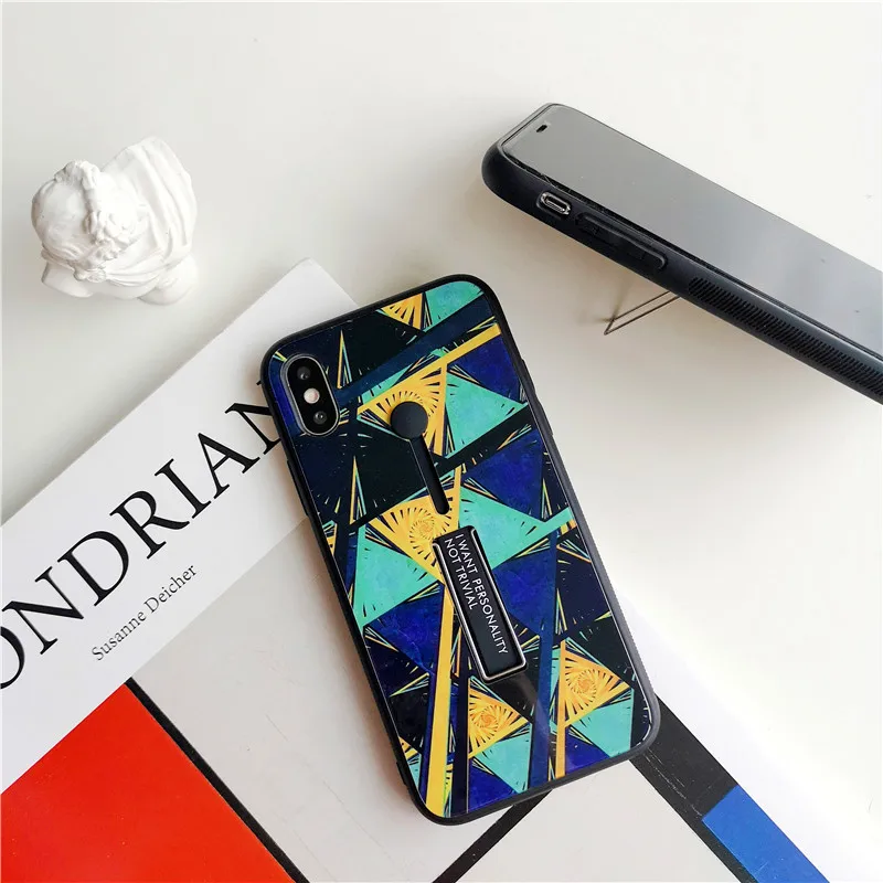Phone Cases for iPhone Xs max XR X 8 7 6 6s plus abstract geometric graffiti