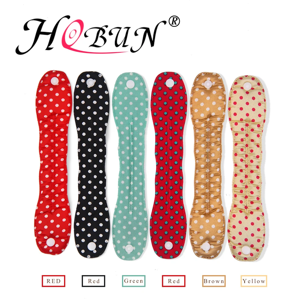 

HOBUN Wave Point Women Bun Maker Snap fastener Hair Curls Bun Headband Hair Magic Making Tool Hair Accessories HDJ2