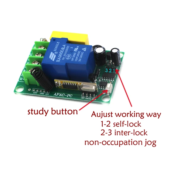 AC 220V 30A 1ch wireless remote control switch system 315/433mhz 1 Transmitter &4 receiver home Smart control system SKU: 5516