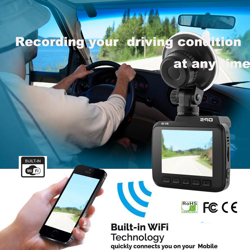 Franchise 4 K 2160 P HD Mini Auto DVR Intelligente Monitor System WIFI Dash Cam Video Recorder GPS