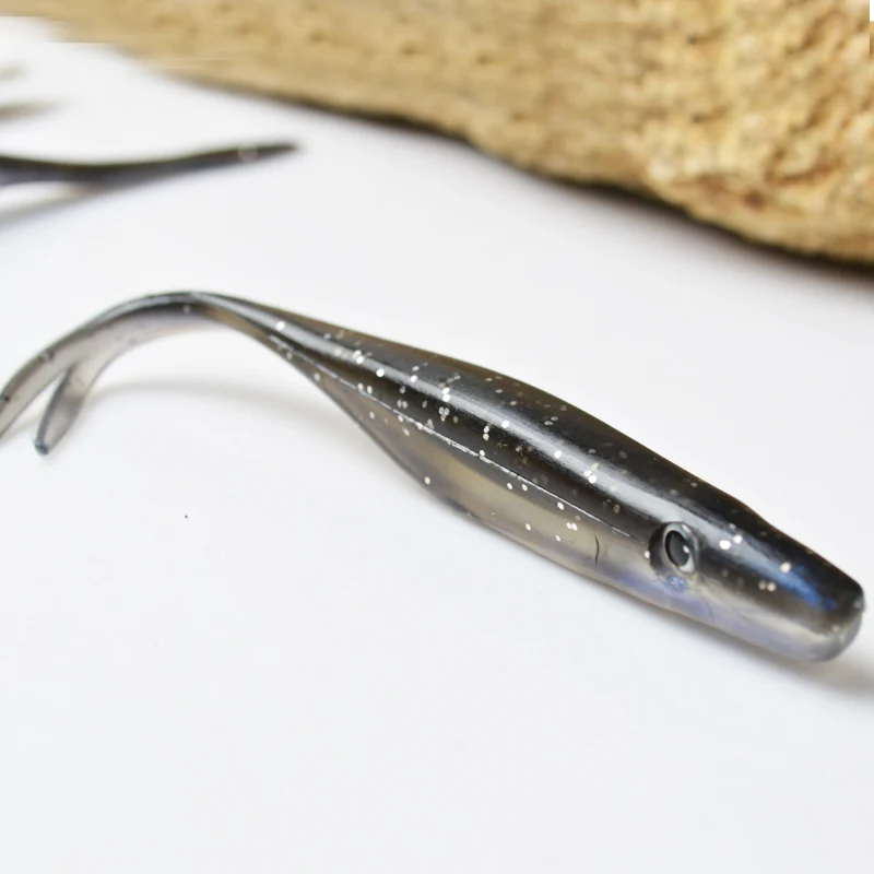 TOMA 12cm6. 5g cebo suave Pesca Black Back Fish Baits marca Bass Pesca señuelo suave agua salada señuelos aparejos de Pesca mejor que