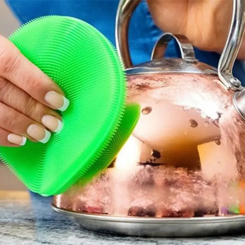 Новая лучшая Губка силиконовая для мытья посуды Волшебная силикагель посудомоечная машина кухонная Чистящая Щетка Волшебные губки для мытья посуды