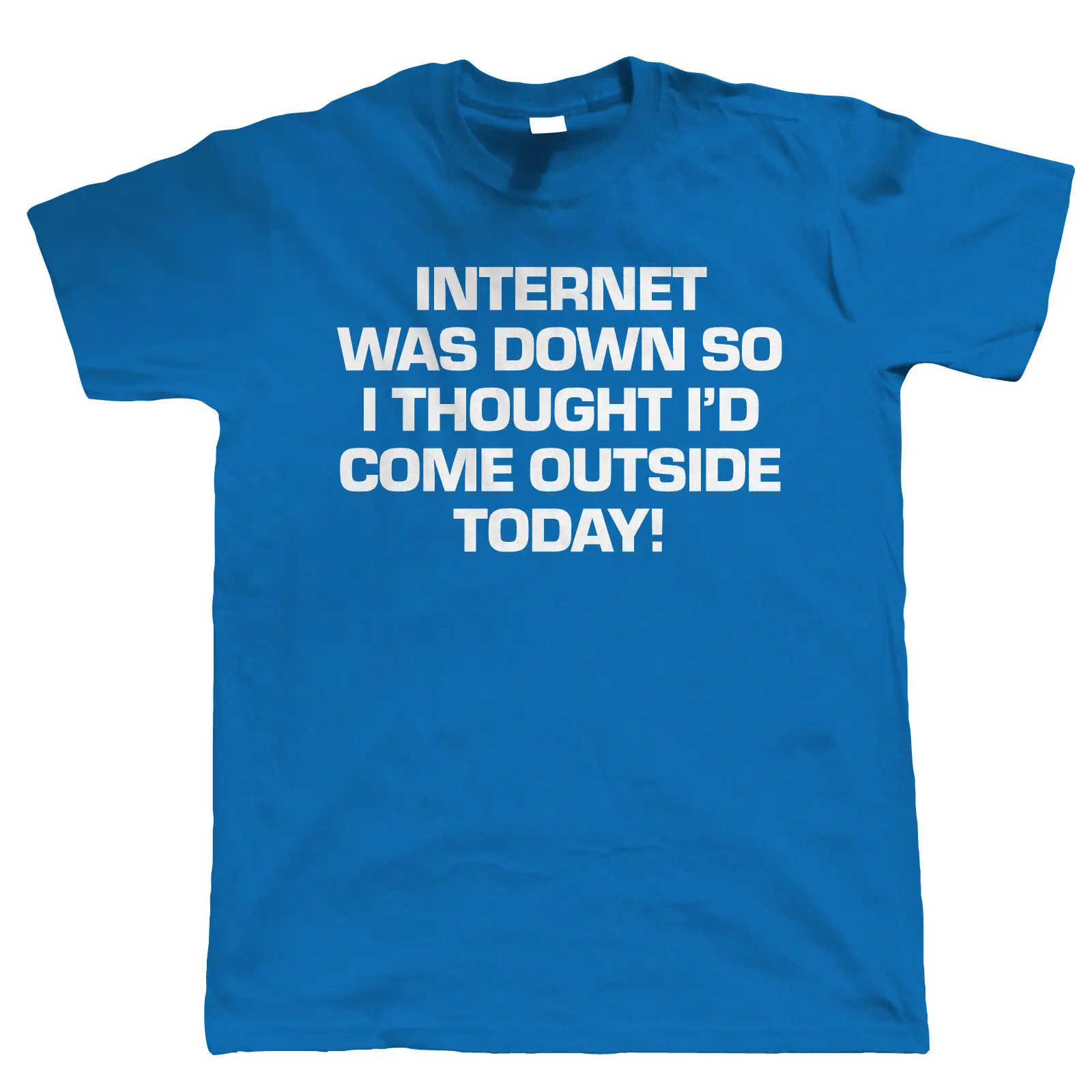 Internet Was Down Mens Funny T Shirt - Gift for Him Dad Web Developer Harajuku Tops t shirt Fashion Classic Unique free shipping