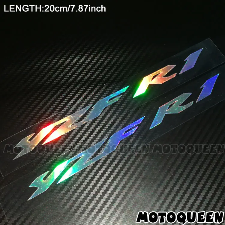 Motorcycle Reflective Helmet Tank Pad Fairing Stickers Decals for YAMAHA YZF R1 R1M R15 R25 R3 TMAX 500 530 XJ6 MT-07 MT-09 - Color: YZF R1 Laser