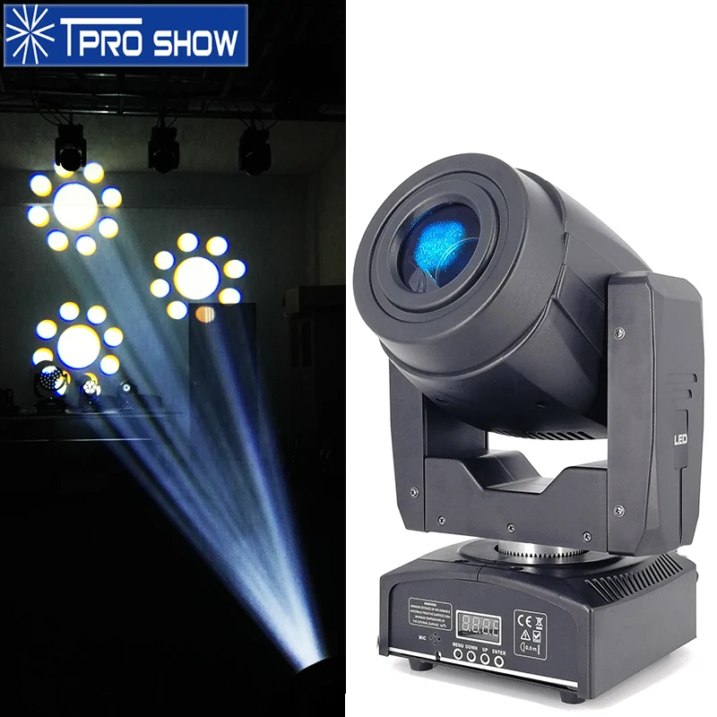 

Moving Head 90W Lyre LED Projector Prism Gobo Effect Disco Light Mini Stage Light Movinghead DMX512 Music Control for Club Party