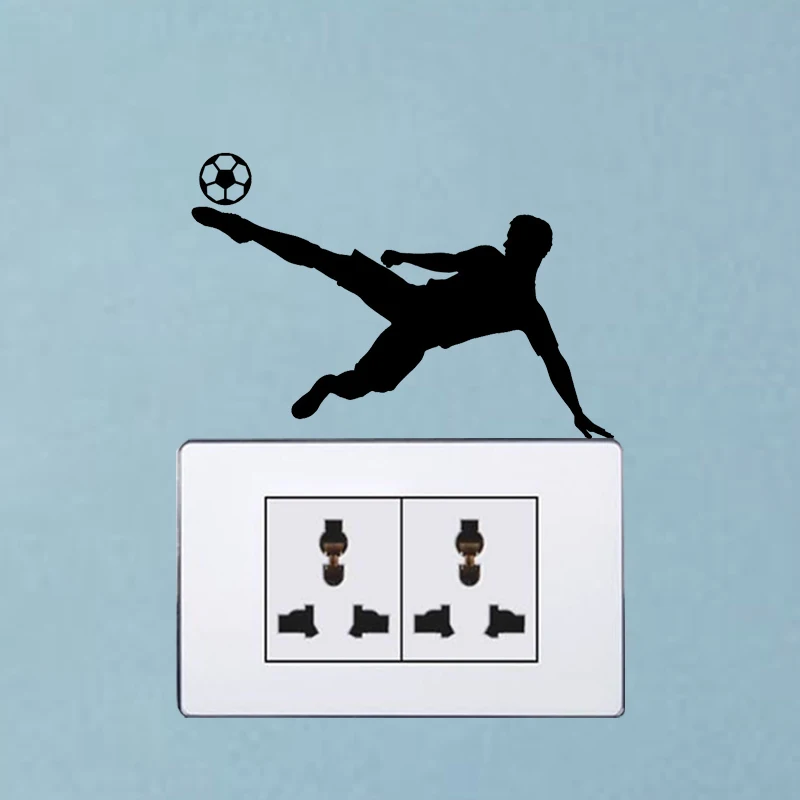 لاعب أزياء ديكور المنزل ملصقات الحائط الفينيل التبديل الشارات 6SS0246
