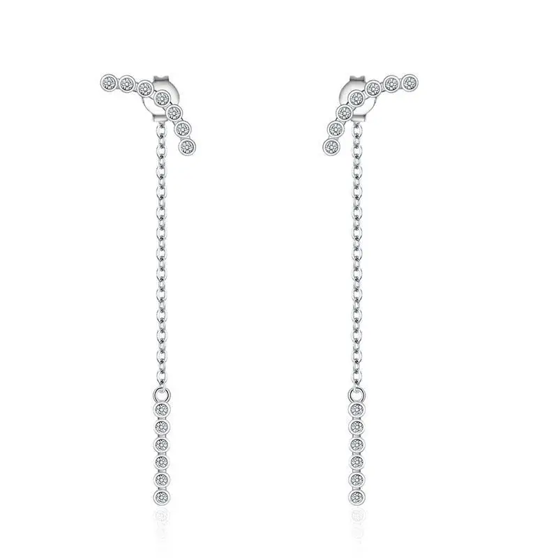 

2018 Fashion Popular Irregular Exquisite Secretary Kim Same Style 925 Sterling Silver Drop Earrings For Women Fine Jewelry Gift