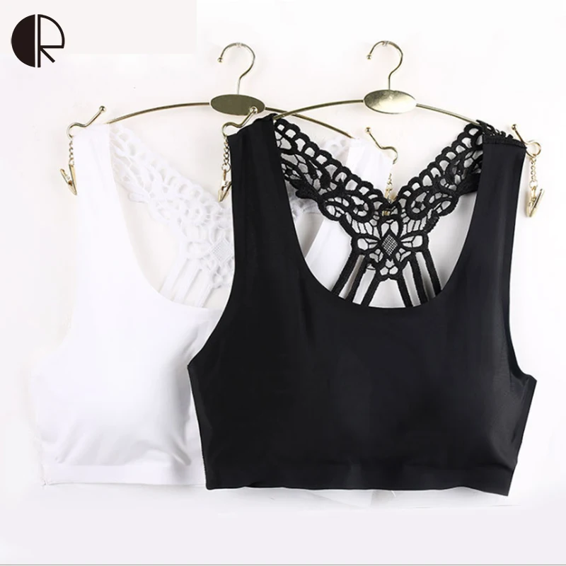 

2016 New Arrival Sexy Lady Womens Stretch Lace Modal Padded Take Top Bandeau Y-line Bra wholesalesDrop Shipping WI426