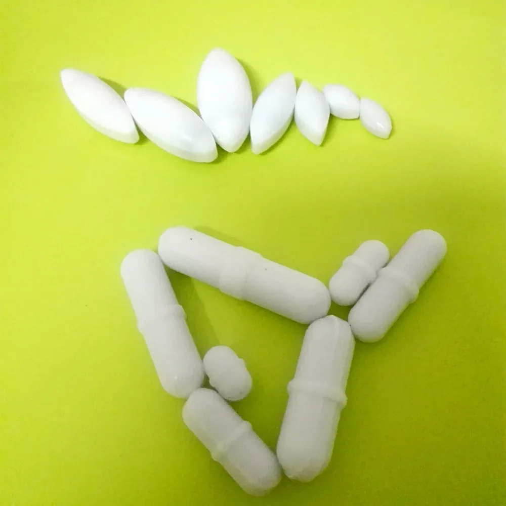 14pcs ,New Magnetic Stirrer Mixer Stir Bars White Color , Diffent Size,