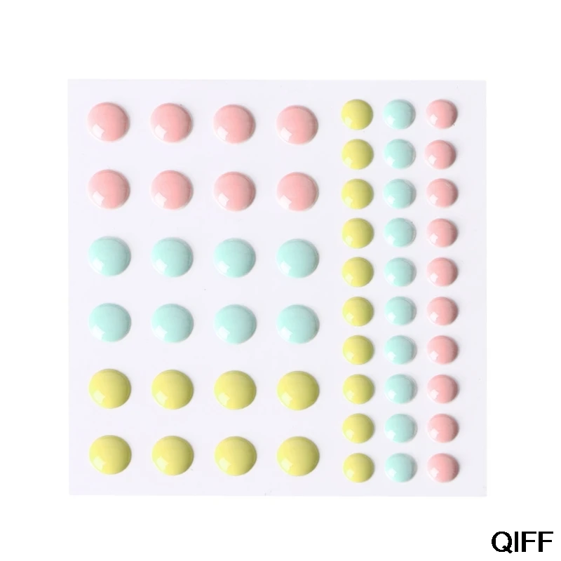 

Wholesale 1Pc Enamel Dots Resin Self-adhesive Sticker for Scrapbooking DIY Crafts Sticky May06