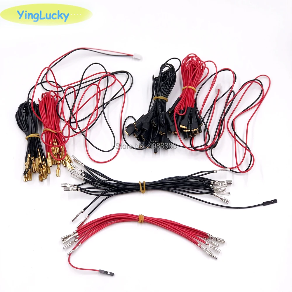 

5V 12V illuminated light bulb Cable with 2.8mm quick 2pin connector to USB encoder for Arcade joystick DIY /LED Button