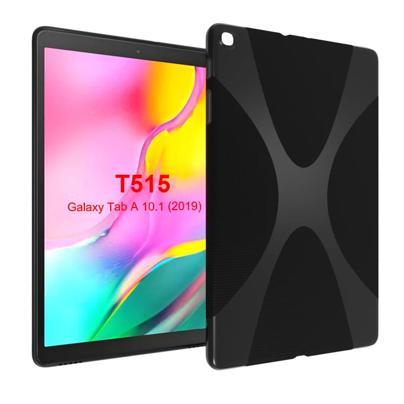 

X Line TPU Case Back Cover for Samsung Galaxy Tab A 10.1 2019 SM-T515 SM-T510 T515 T510 Clear Soft Silicone Transparent Case