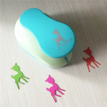 

Free Shipping 3" Deer EVA foam puncher paper cutter for greeting card handmade DIY craft punch gift furador scrapbooking