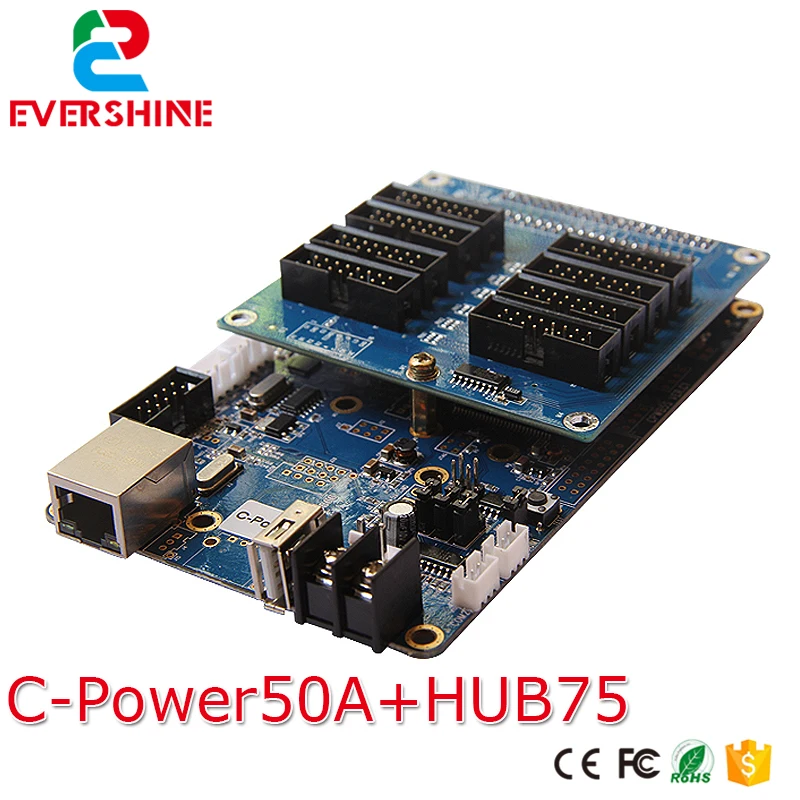  Lúmenes a todo color controlador de escala gris C-Power50A pantalla LED tarjeta de vídeo con USB y 