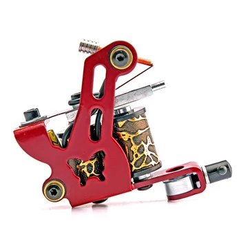 

Tattoo Machines Beginner Tattoo Set Red Pink Steel Tattoo Frame Pen for Liner Shader Permanent Makesup Drive Supplies Kits