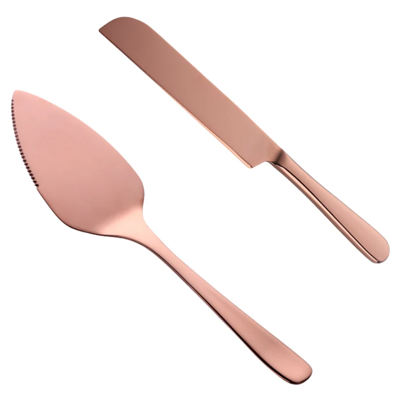 1 shovel and 1 knife Торт нож комплект лопат из нержавеющей стали для пиццы Сервер Шпатель нож для раздачи десерт передача столовые приборы Кондитерские инструменты день рождения - Цвет: 1 shovel and 1 knife