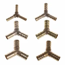 2017 NEW 6-16mm Brass Y Piece 3 Way Fuel Hose Joiner Connector For Air Oil Gas JUN05_20