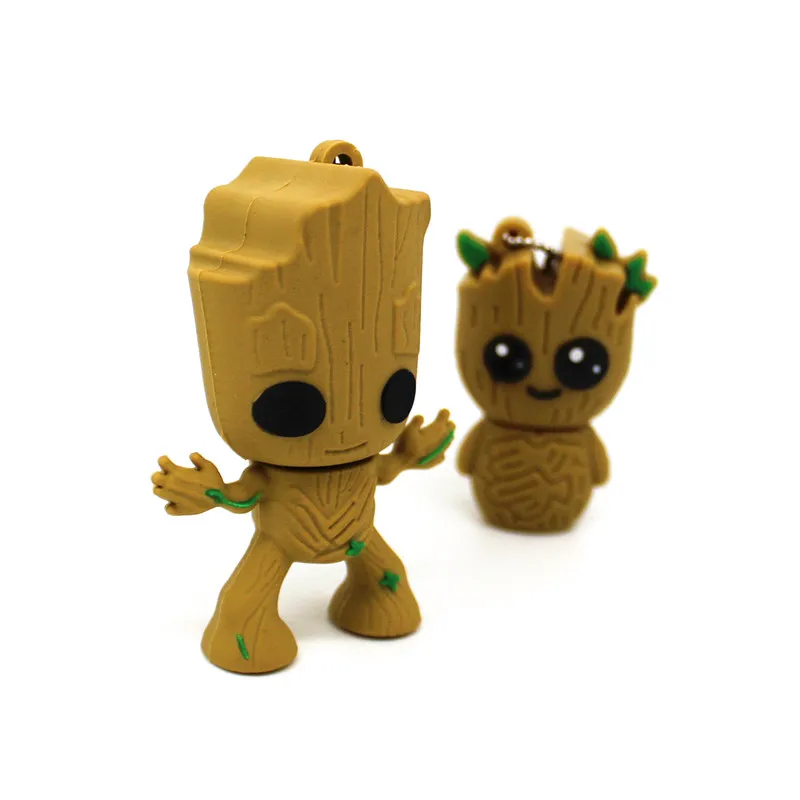 Мультяшные флэш накопители USB 2 0 64 ГБ карта памяти Groot накопитель 4 8 16 32 стражи