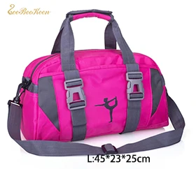 Детская Балетная спортивная сумка, Женская балетная гимнастическая спортивная сумка для занятий йогой, танцами, сумки для девочек, сумка через плечо, сумка для взрослых, Большая вместительная сумка - Цвет: rose L