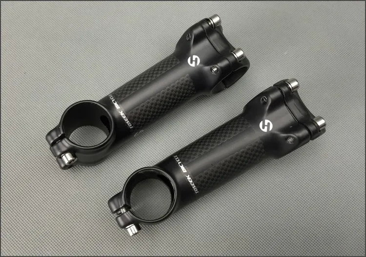 TOSEEK Aluminum bicycle carbon fiber mountain road bike MTB stem 6 / 17 degrees 31.8* 60 /70 /80 /90 /100 /110 /120mm