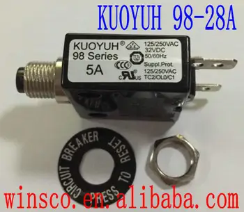 

20PCS/LOT 98-28A 100% KUOYUH CIRCUIT BREAKER 98 SERIES 28A