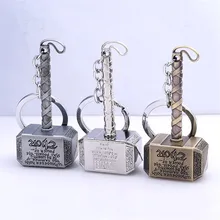 Thor Hammer автомобильный брелок Мстители Тор молоток брелок Мстители вентиляторы подарок цинковый сплав автомобильный брелок автомобильные аксессуары