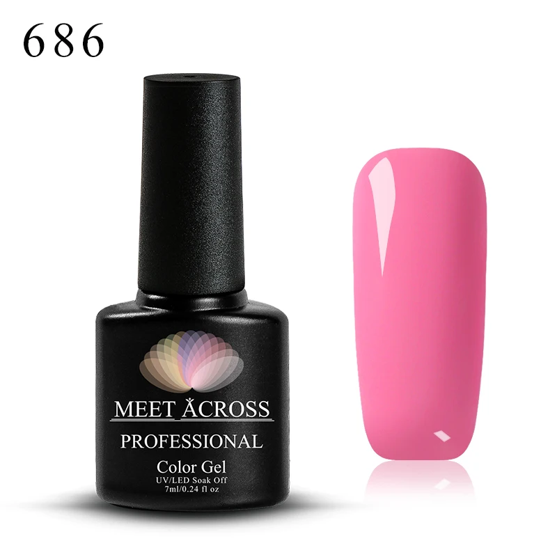 MEET ACROSS 7 мл 148 цветов лак для ногтей Дизайн ногтей Гель-лак для ногтей УФ светодиодный Полупостоянный лак маникюрный лак - Цвет: W2204
