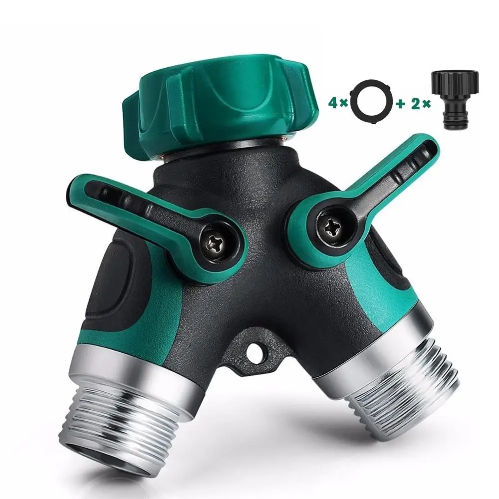 

Garden Two Way Y Hose Pipe Tool Water Connector Irrigation Splitter Tap Connector Fitting Watering Irrigation Tool