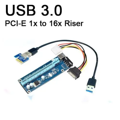 USB 3 0 PCI-E 1x к 16x Powered Extender стояк SATA адаптер платы кабель IDE модуль | Электроника