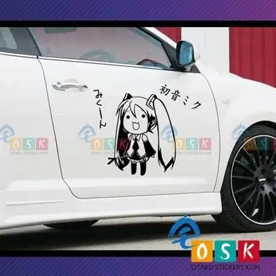 

Pegatina Anime Cartoon Car Sticker Hatsune Miku Vinyl Wall Stickers Decal Decor Home
