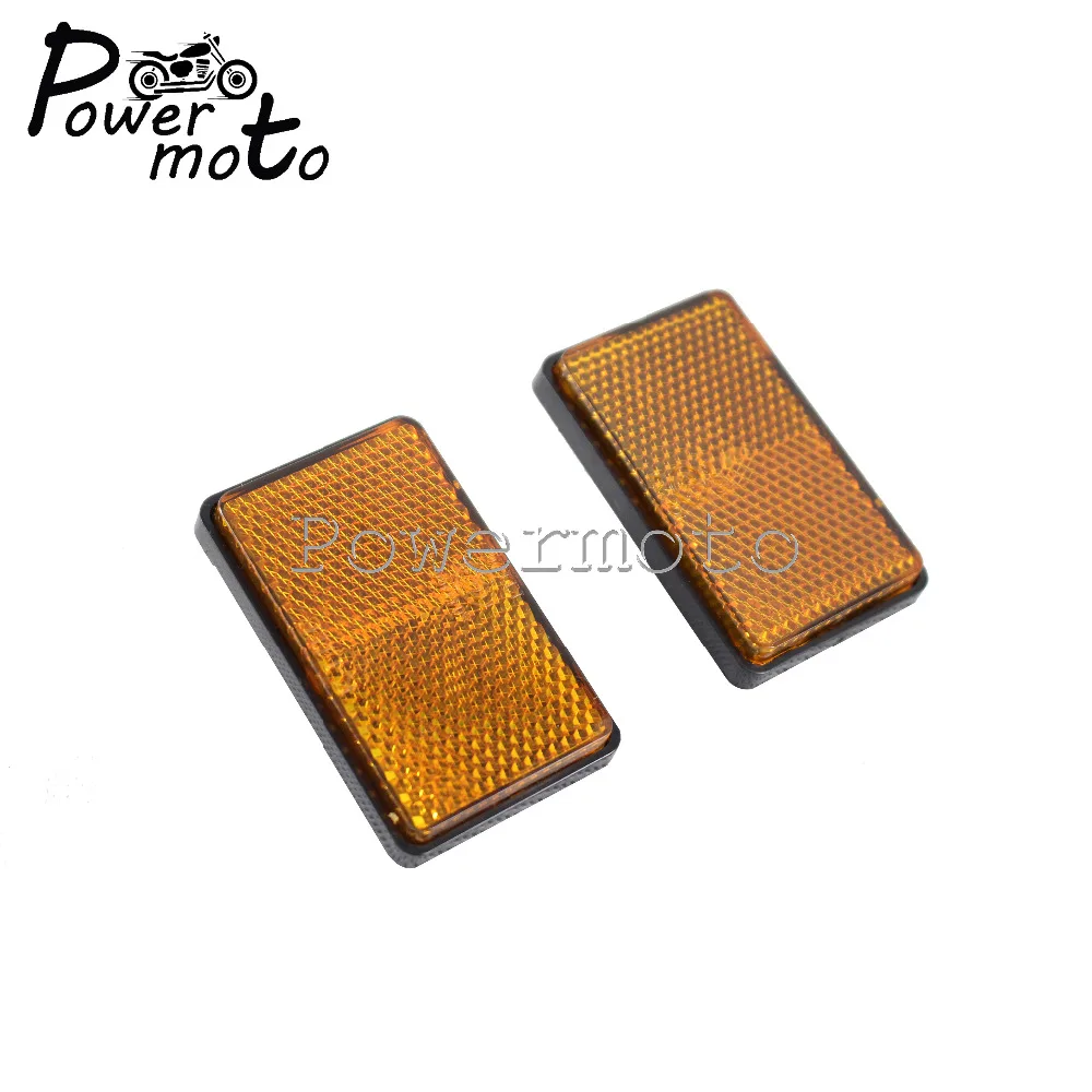 2 Amber Reflectors Reflective Mounting Bolts Pair
