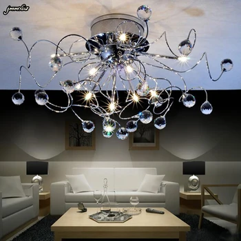 

jmmxiuz hot sale crystal ceiling chandelier light AC 110v 220v chandelier bedroom lamp