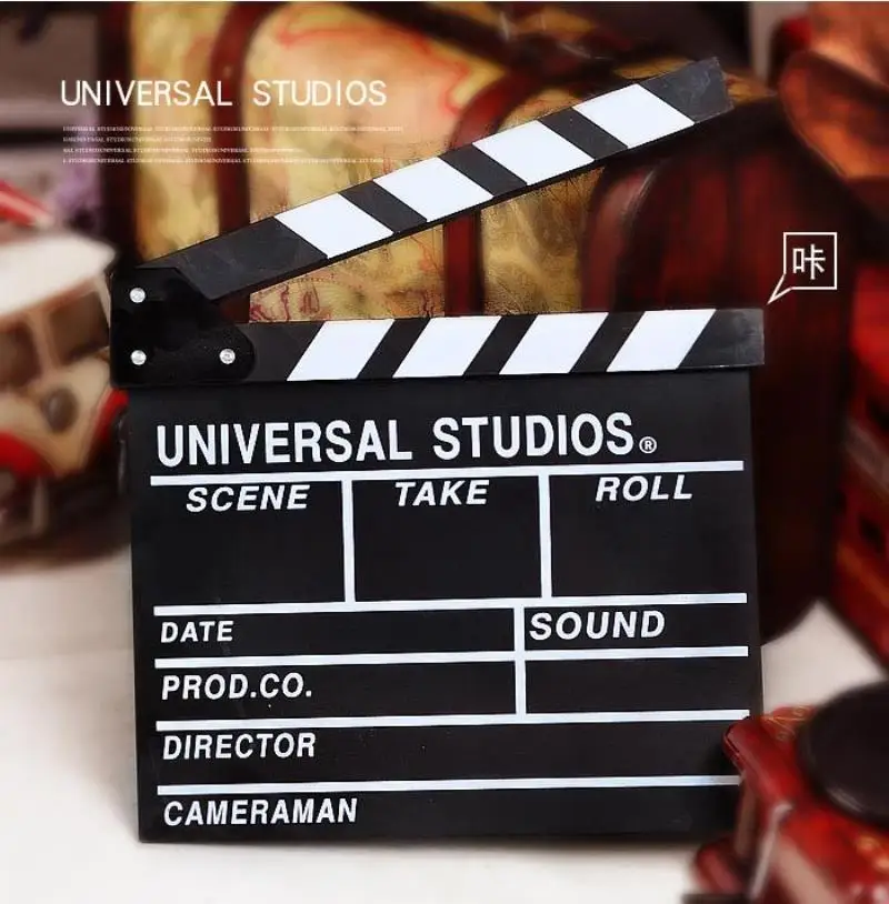 New Director's Record Board Wood Shooting Props Background Photo Studio Decorations