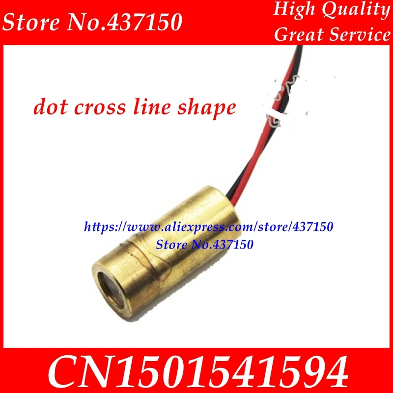 9 мм лазерный диод головка красного лазера трубки лазерный диод полупроводникового лазера пробки dot Крест линейной формы 5 МВт