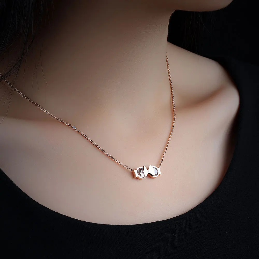 Цепочка с подвеской целующиеся рыбы 42 см|necklace silicone|necklace icenecklace ocean |
