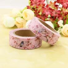 1 roll Blooming Flowers & Birds Washi Tape DIY Scrapbooking Sticker Label Masking Tape School Office Supply 1 roll Blooming Flowers & Birds Washi Tape DIY Scrapbooking Sticker Label Masking Tape School Office Supply
