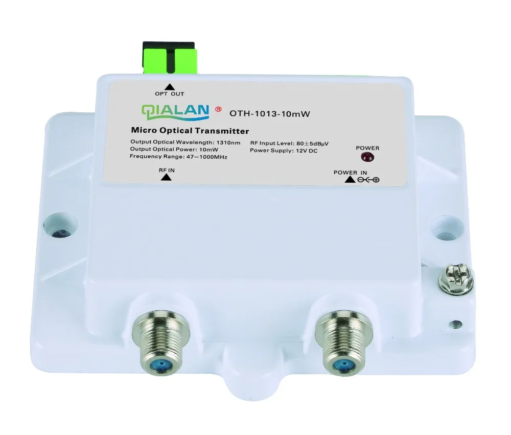 Мини микро оптический передатчик 1013-10 мВт FTTH 12В DC 1310nm 1550nm CATV с SC APC | Мобильные