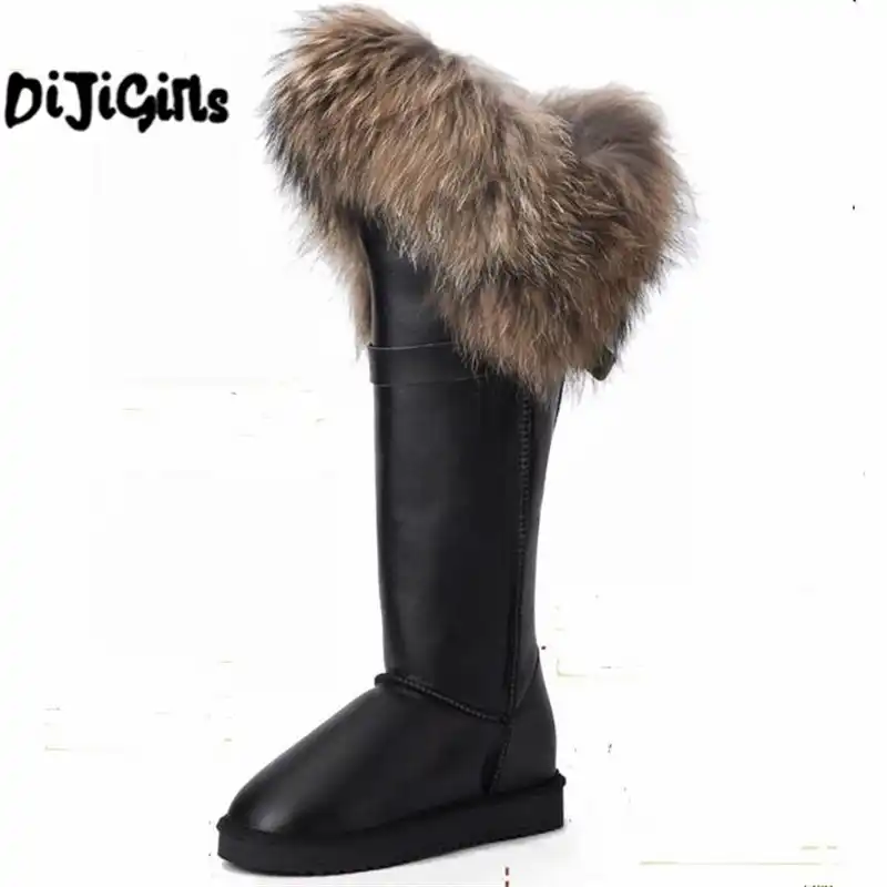 long fur boots