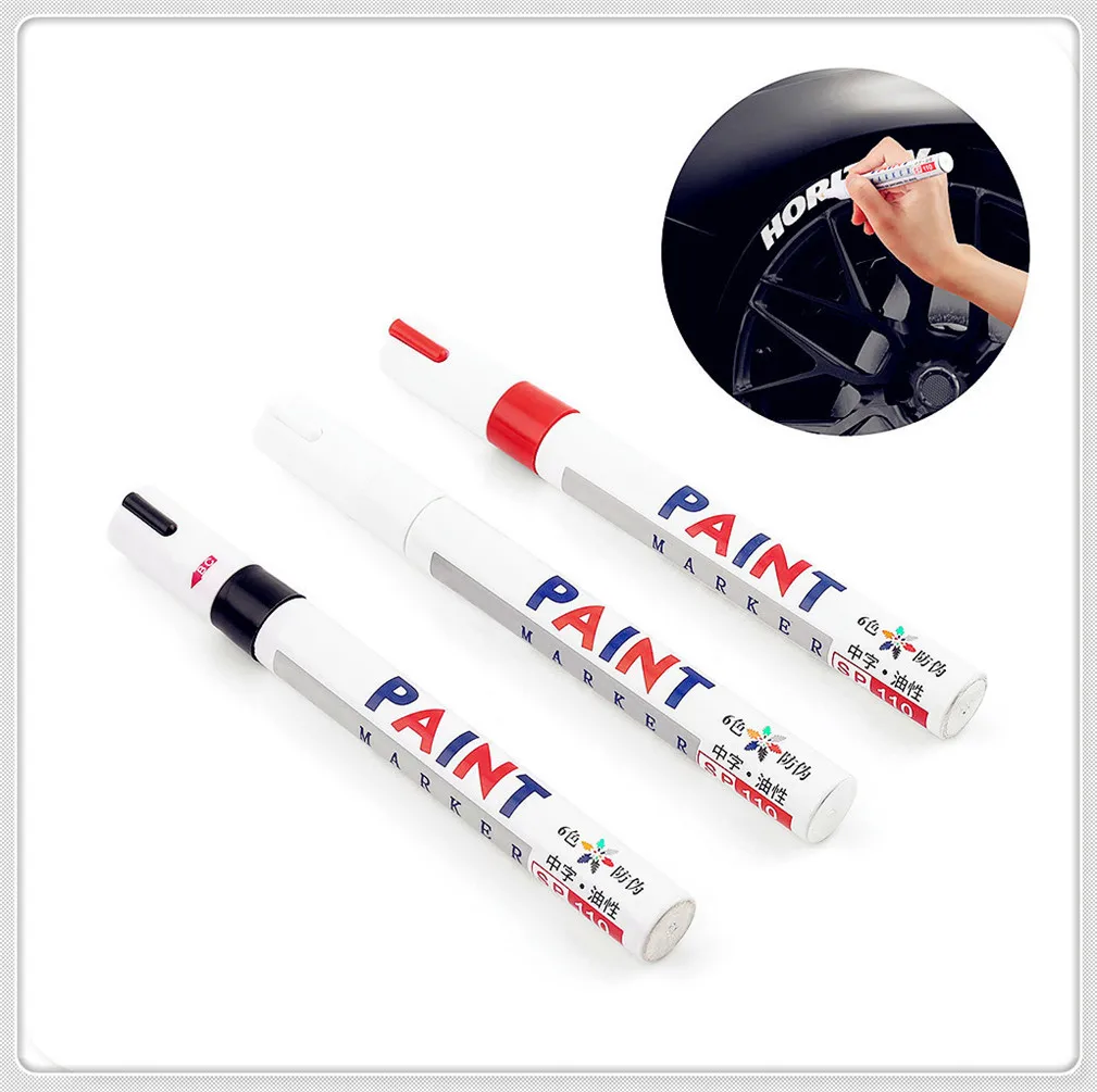 White black Car Tyre Tire Tread Marker pen for Skoda Opel DAF RAM Trucks Paccar Ford Otosan Chrysler Honda Jade FCV Crider | Автомобили и