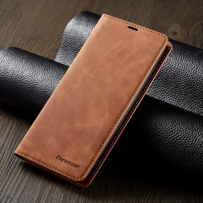 

Luxury Magnetic Flip Leather Case For Samsung A40 A 40 Case Cover Wallet Card Slots Design Business Vintage Book For Galaxy A40