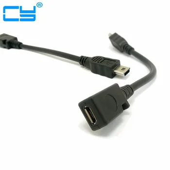 

Short Straight micro usb Female to mini usb male 5p Extension Adapter cord Connectors Cable for mobile phone tablet mp4 Etc.